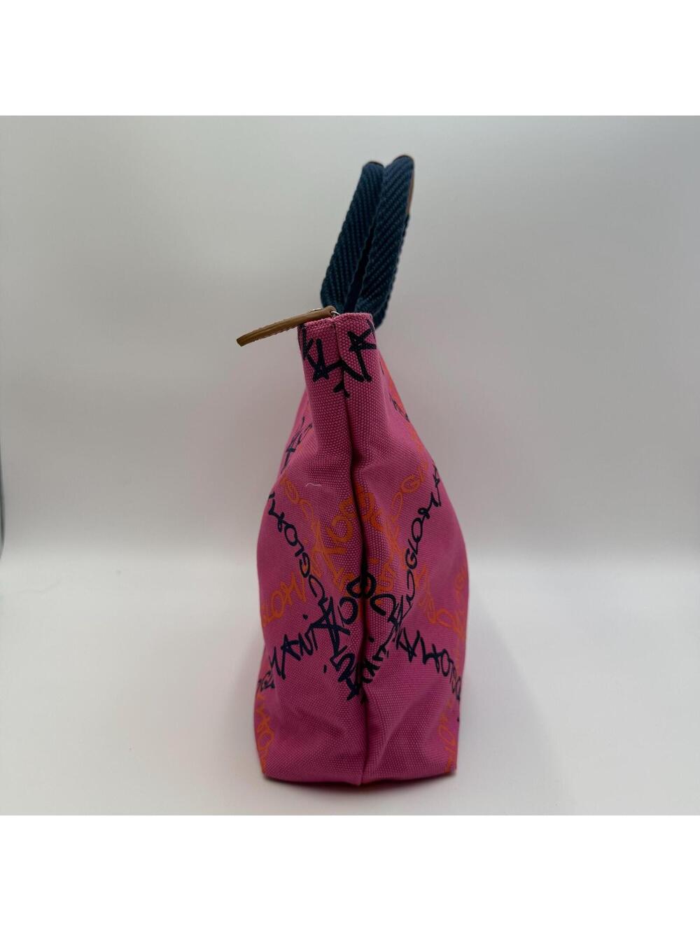 Vivienne Westwood Anglomania Pink Graffiti Canvas Tote Bag - Picture 4 of 9